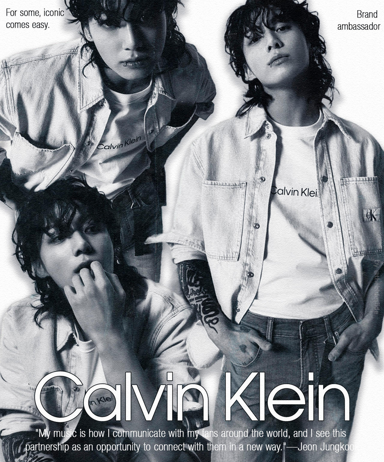Calvin Klein - The icon in iconic tees. Jung Kook in