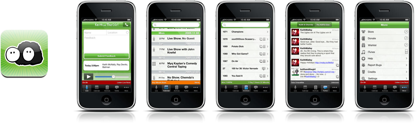 Podcast iPhone Interface