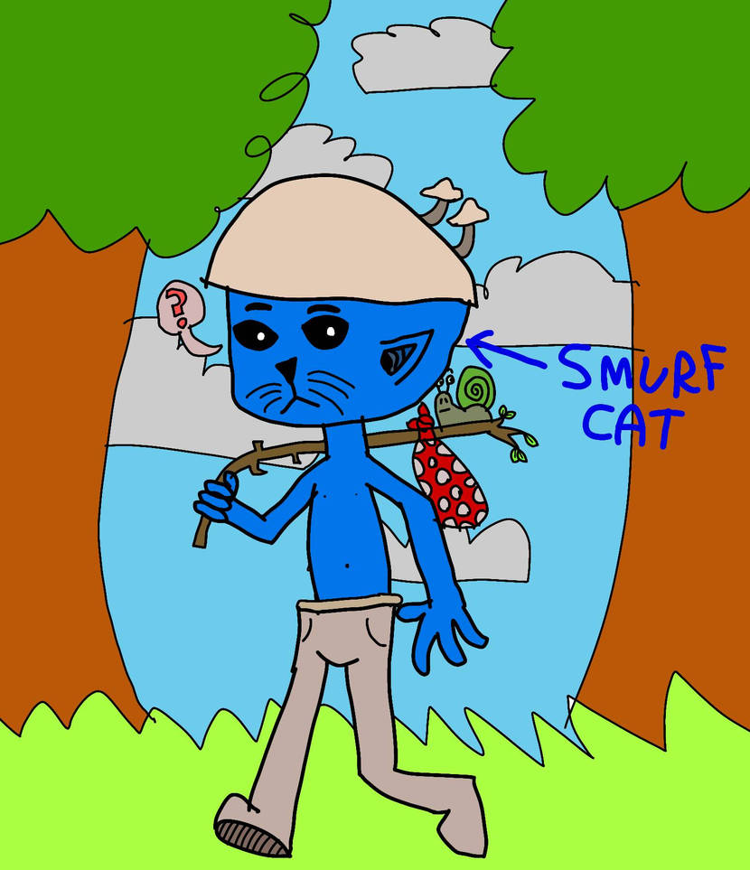 Smurf Cat by LauraLPS on DeviantArt