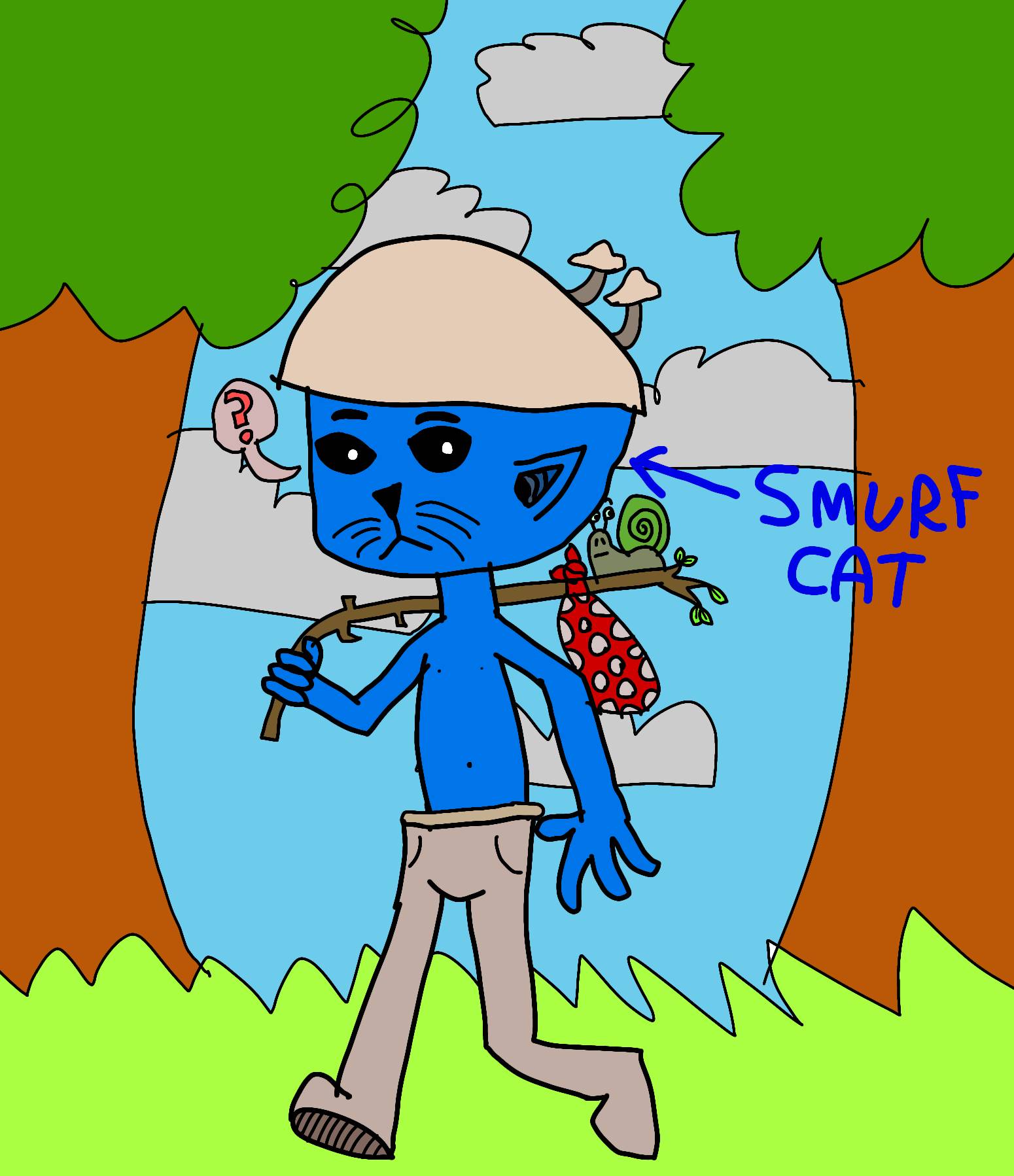 Smurf Cat by AndreaJayWonder2005 on DeviantArt