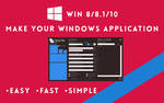 How to create an application for win 8/8.1/10 by hawen005