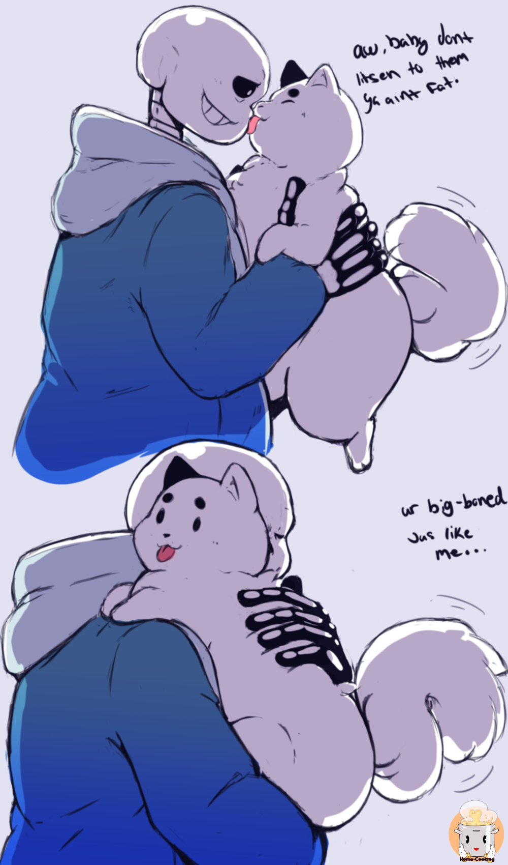 Sans Loves his Fat Baby