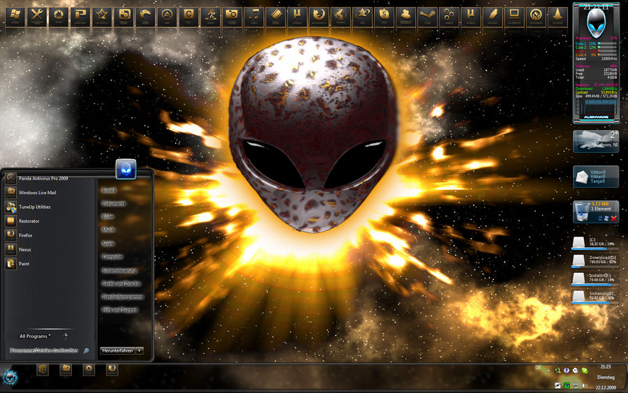 Alien Tasktop My Desktop AlienWare by Hancock25252525 on DeviantArt