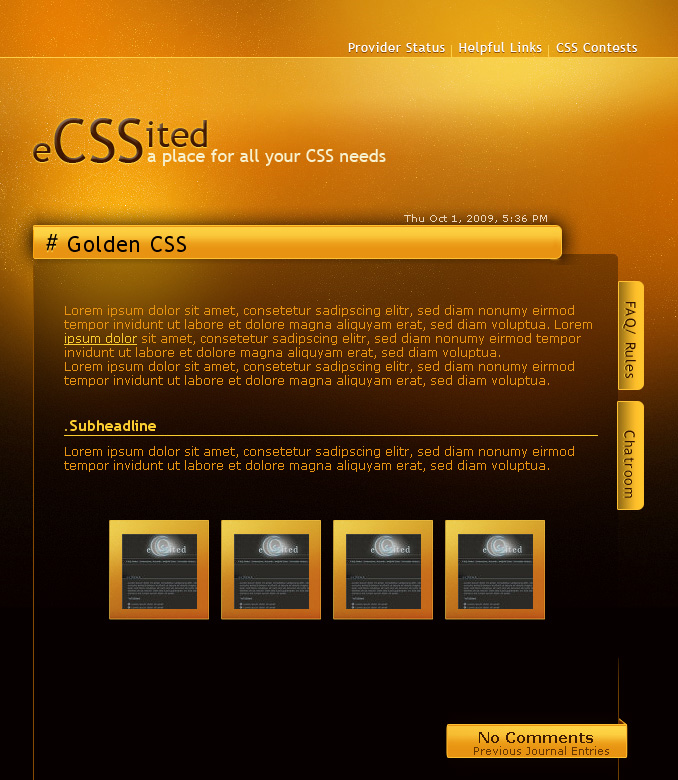 Golden Background Css .:Golden CSS by GinkgoWerkstatt on DeviantArt