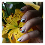Nail Art: Red Square by GinkgoWerkstatt