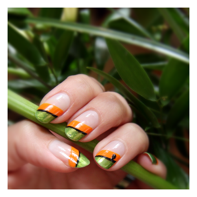 Nail Art: Black Tear by GinkgoWerkstatt