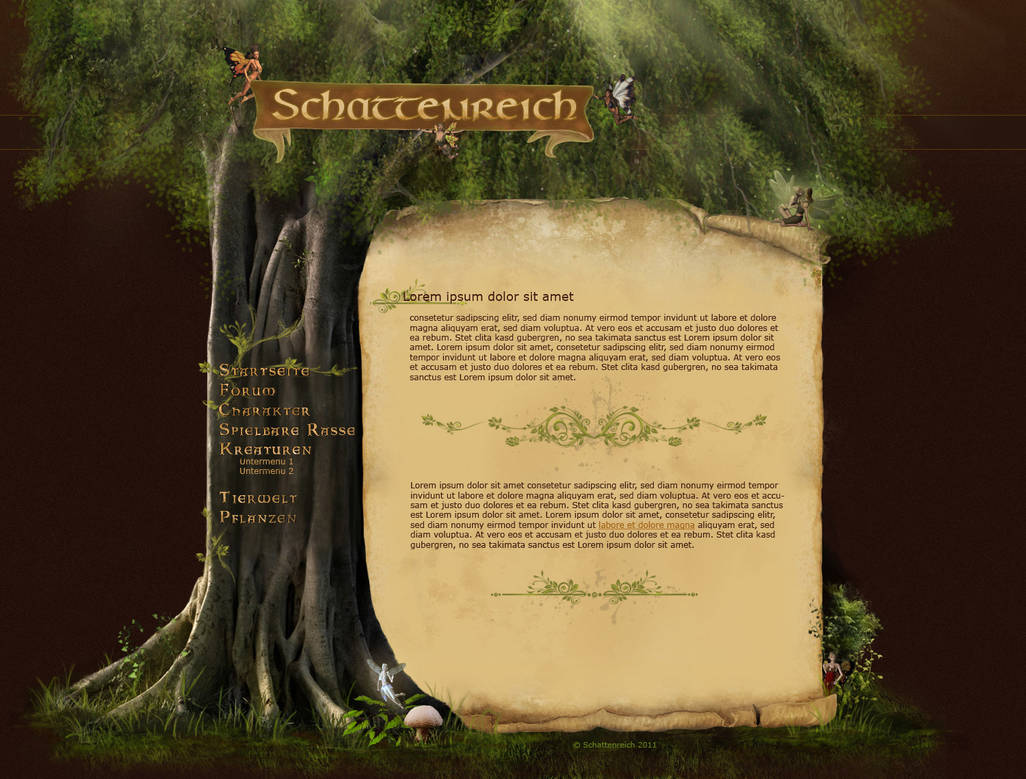 Schattenreich Webdesign by GinkgoWerkstatt