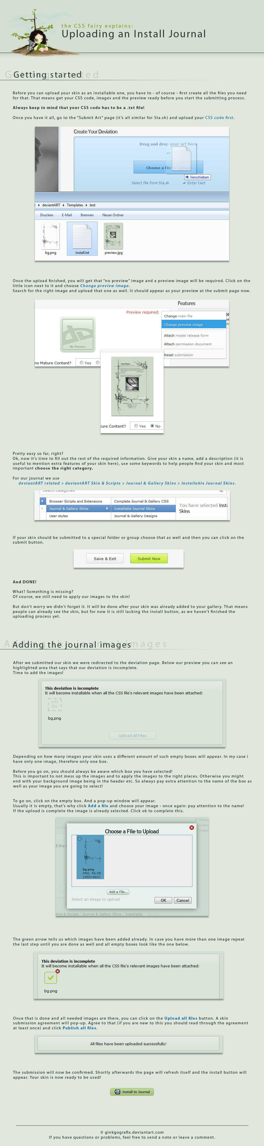 How to upload Journal Skins III