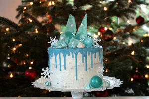 Winter Drip Cake