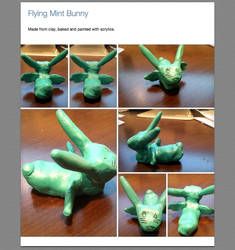 Mint Bunny Figurine