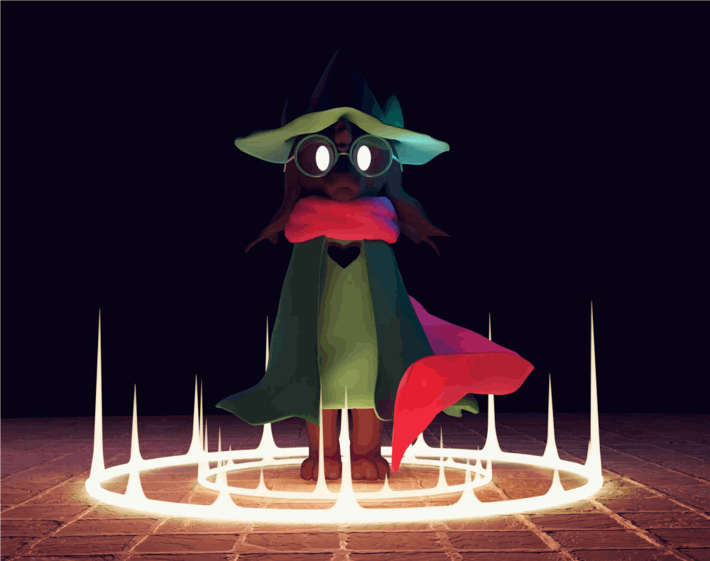 Ralsei 3D by RikoSakari on DeviantArt