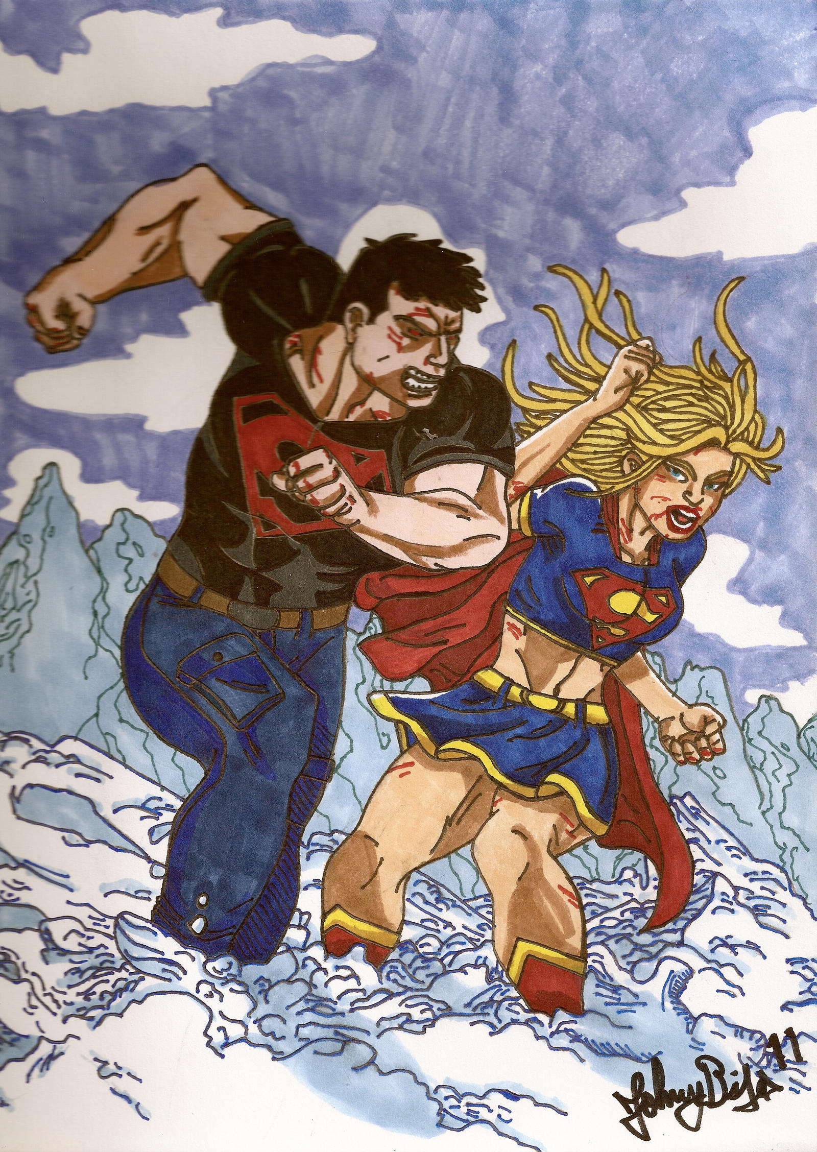 Superboy vs Supergirl