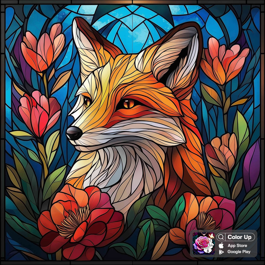Fox Window Stained Glass Window Fox by MichaelNShadow1998 on DeviantArt