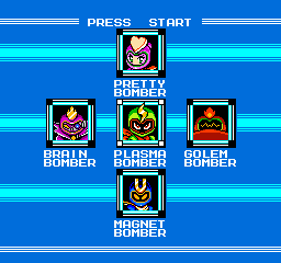 Mega Man Styled Stage Select: Super Bomberman 2