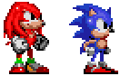 Sonic 1, CD and 2 style Knuckles