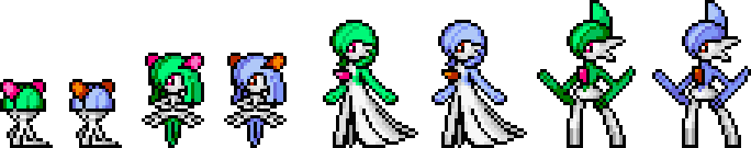 Pixilart - Shiny Gallade And Gardevoir by Turtles