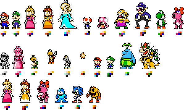 Custom 8 Bit Mario Characters By Geno2925 On Deviantart