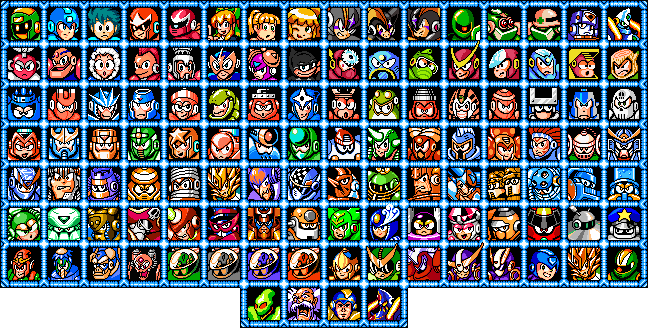 MM8BDMv5 Character Select Screen