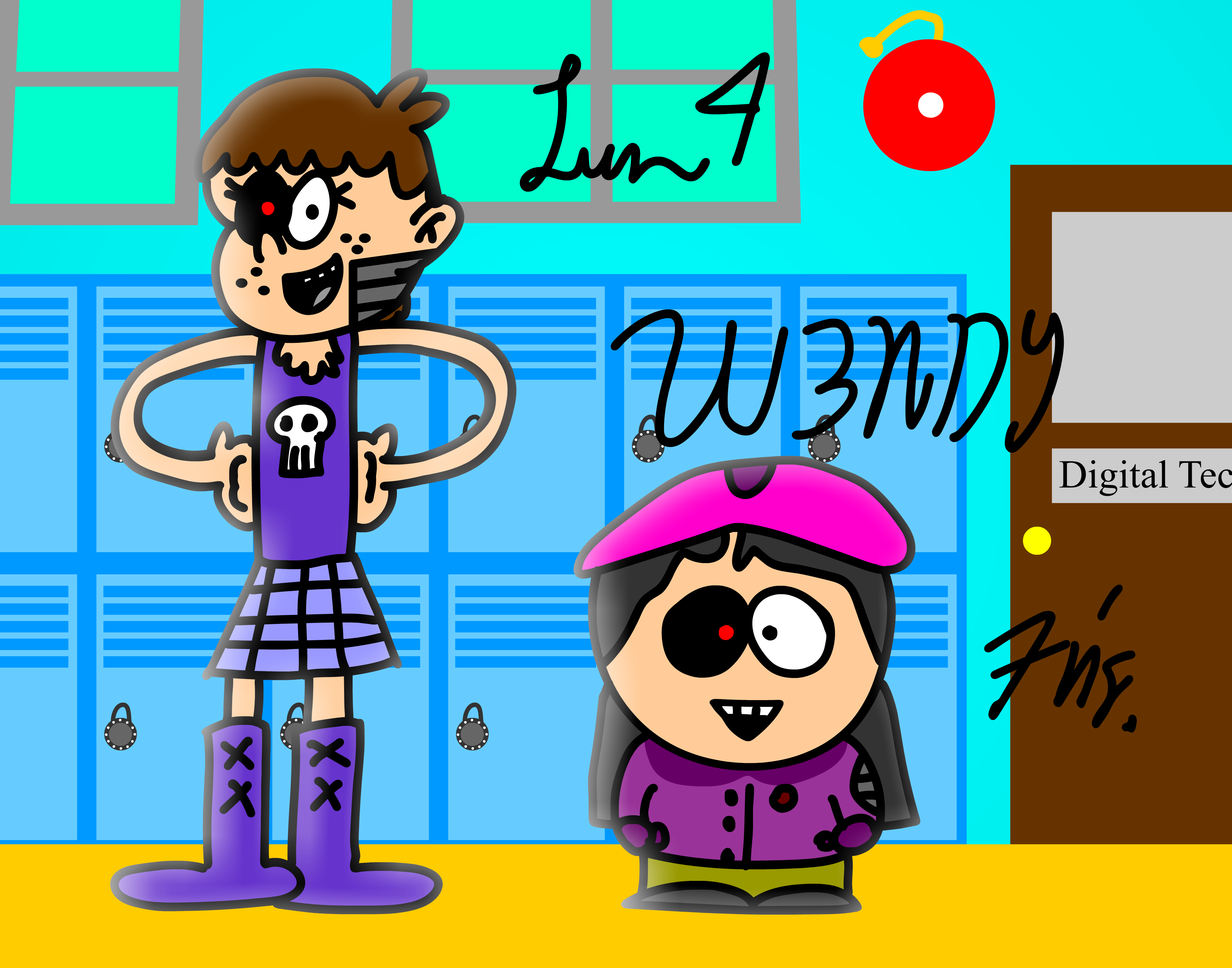 Robots Luna Loud and Wendy Testaburger