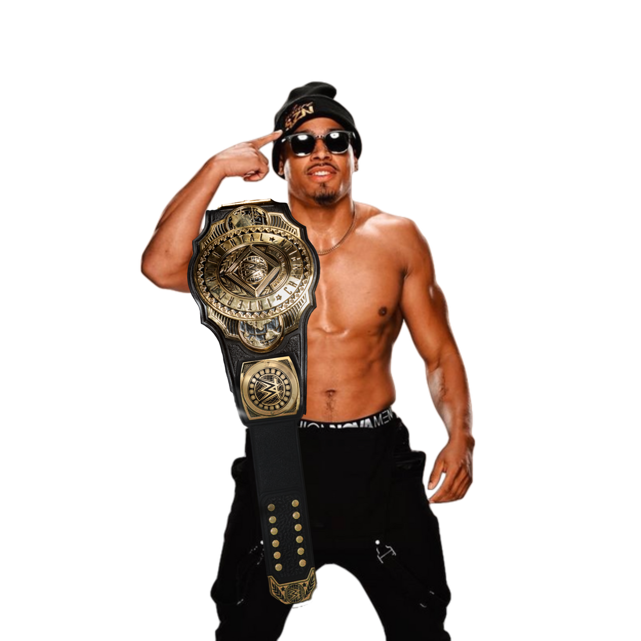Carmelo Hayes WWE 2K24 Render (IC Champion)