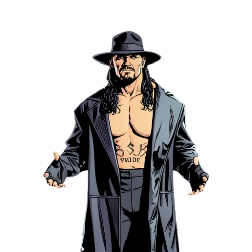 Rendered Comic Style Character Undertaker WWE 2K25 Render (Comic Book Style) by WWE2KRenders on DeviantArt