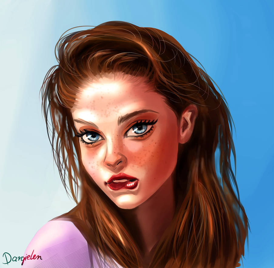 Stylized portrait #1 by Dargielen on DeviantArt