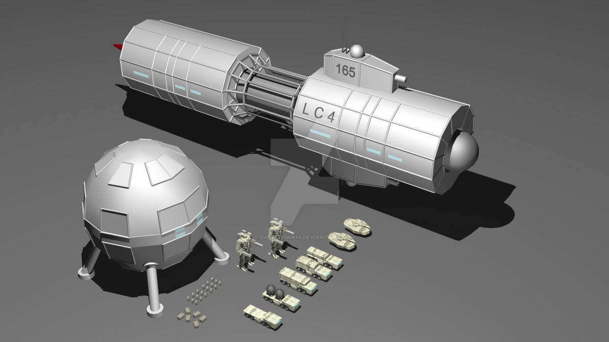 Light Cruiser 4 with Sphere ship by Davelogn613 on DeviantArt