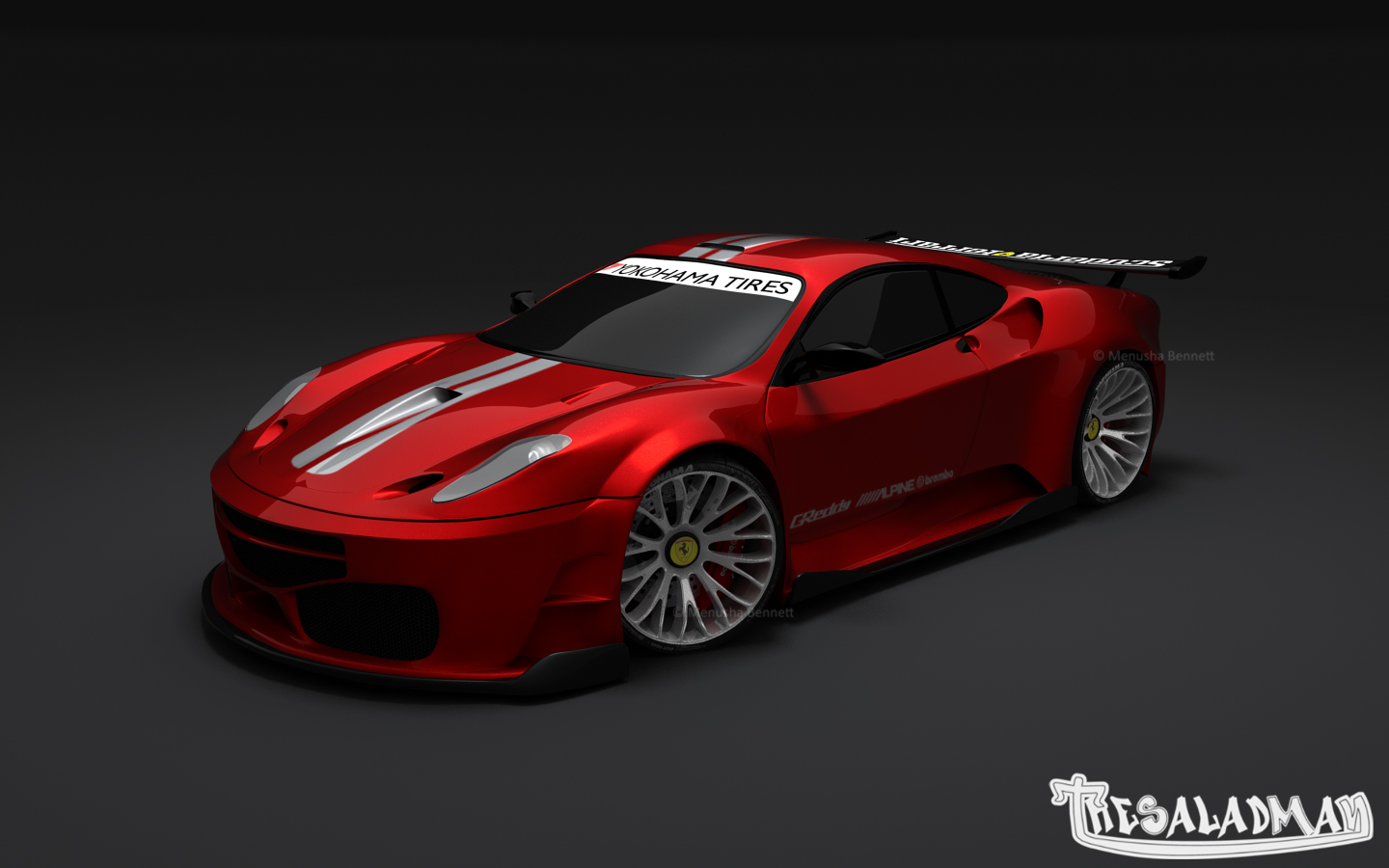 Ferrari F430 GTR Red_Front