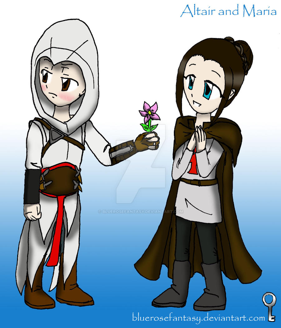 assassin's creed: Altair and Maria (kodomo style)