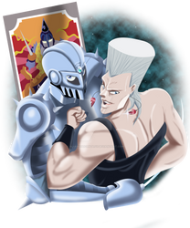 Polnareff and silver chariot