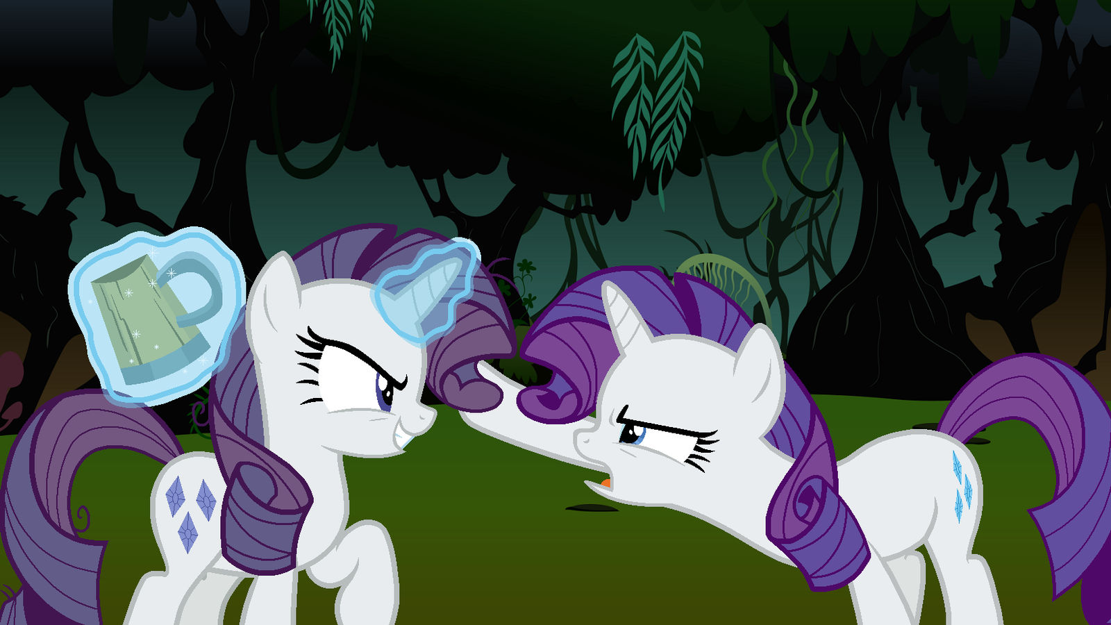 Rarity vs. Mean Rarity by Elsie1234 on DeviantArt