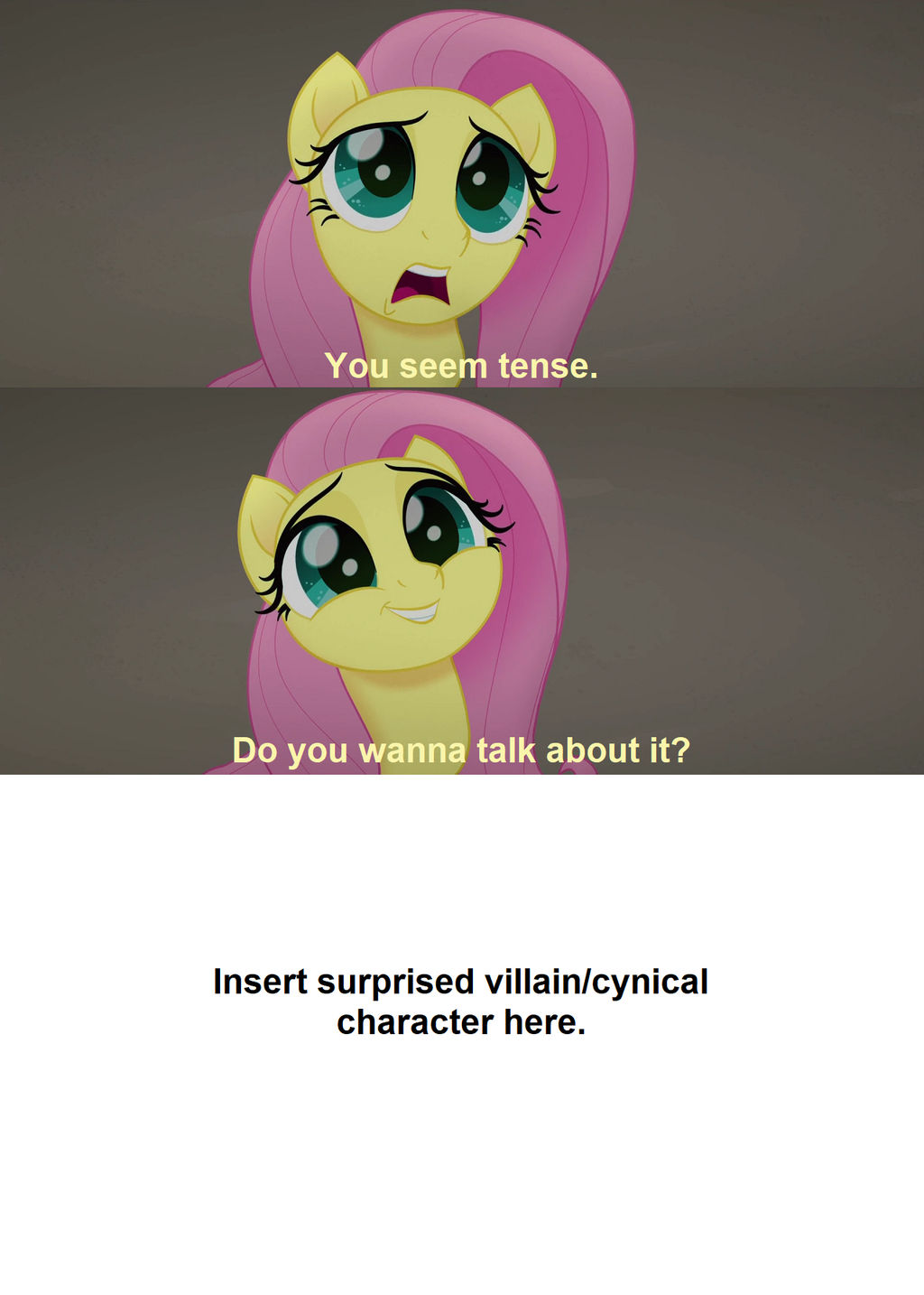 Fluttershy Asks to Hear Whose Troubles?