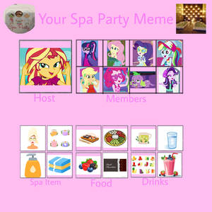 Sunset Shimmer's Spa Party Meme