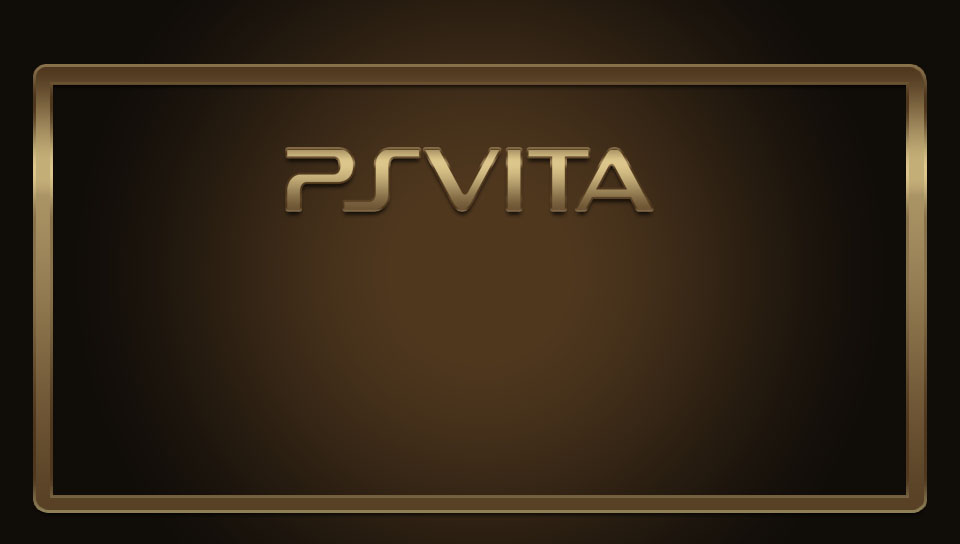 Golden PS Vita wallpaper