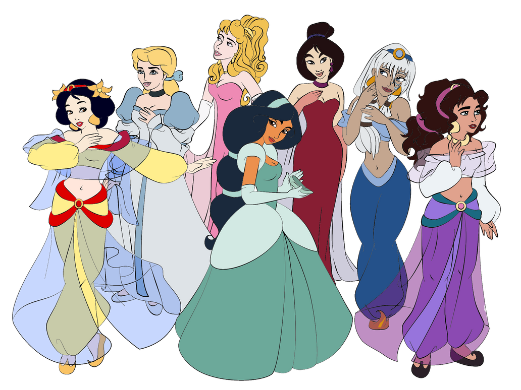 Princess Assembly Cartoon Group Of Princesses by 5sosmcflyandatl on DeviantArt