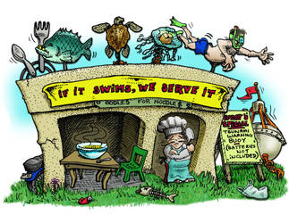 If it swims, we serve it by sethness