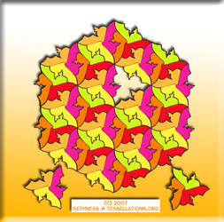 Tessellation: three goldfish by sethness