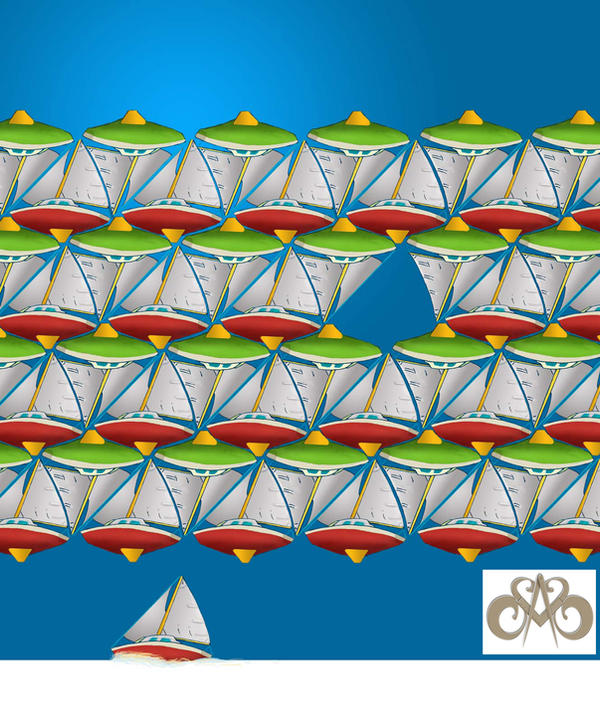 Tessellation: Sailboats
