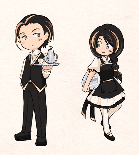 random butler and maid