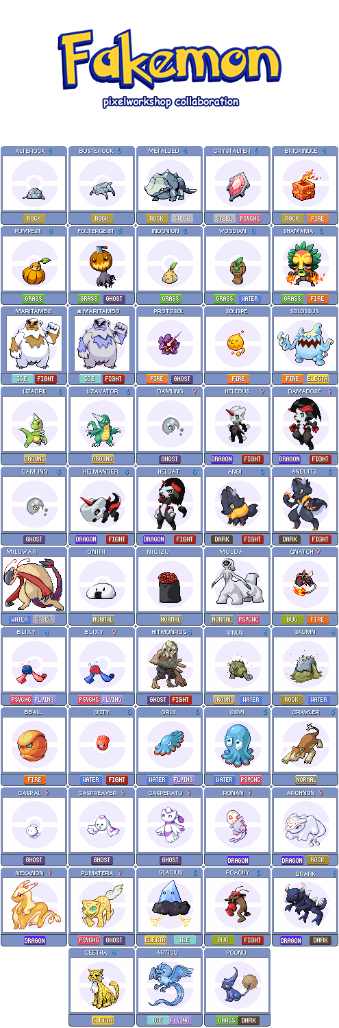 fakemon final by kevinvanderven on DeviantArt