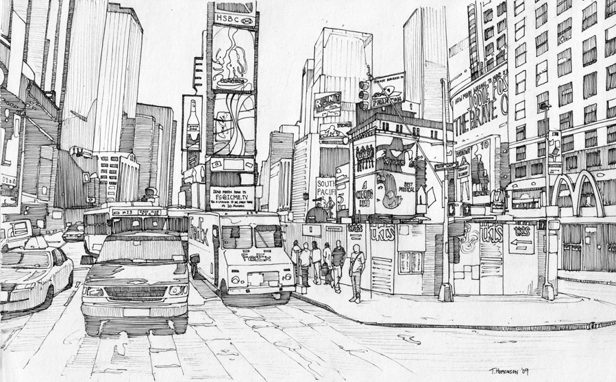 Times Square, New York 1 by Edgeman13 on DeviantArt