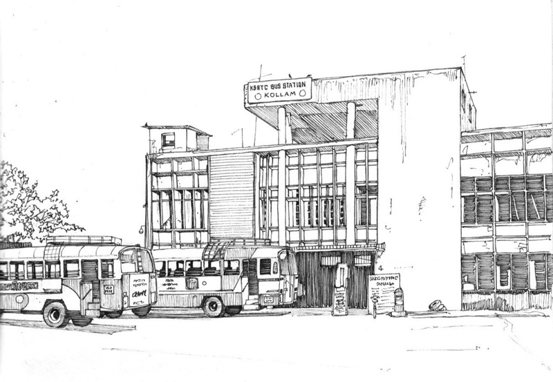 Kollam Bus Stand, India by TomHopkinson on DeviantArt
