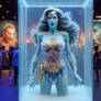 Wonder Woman Frozen and exposed in an Arctic Box