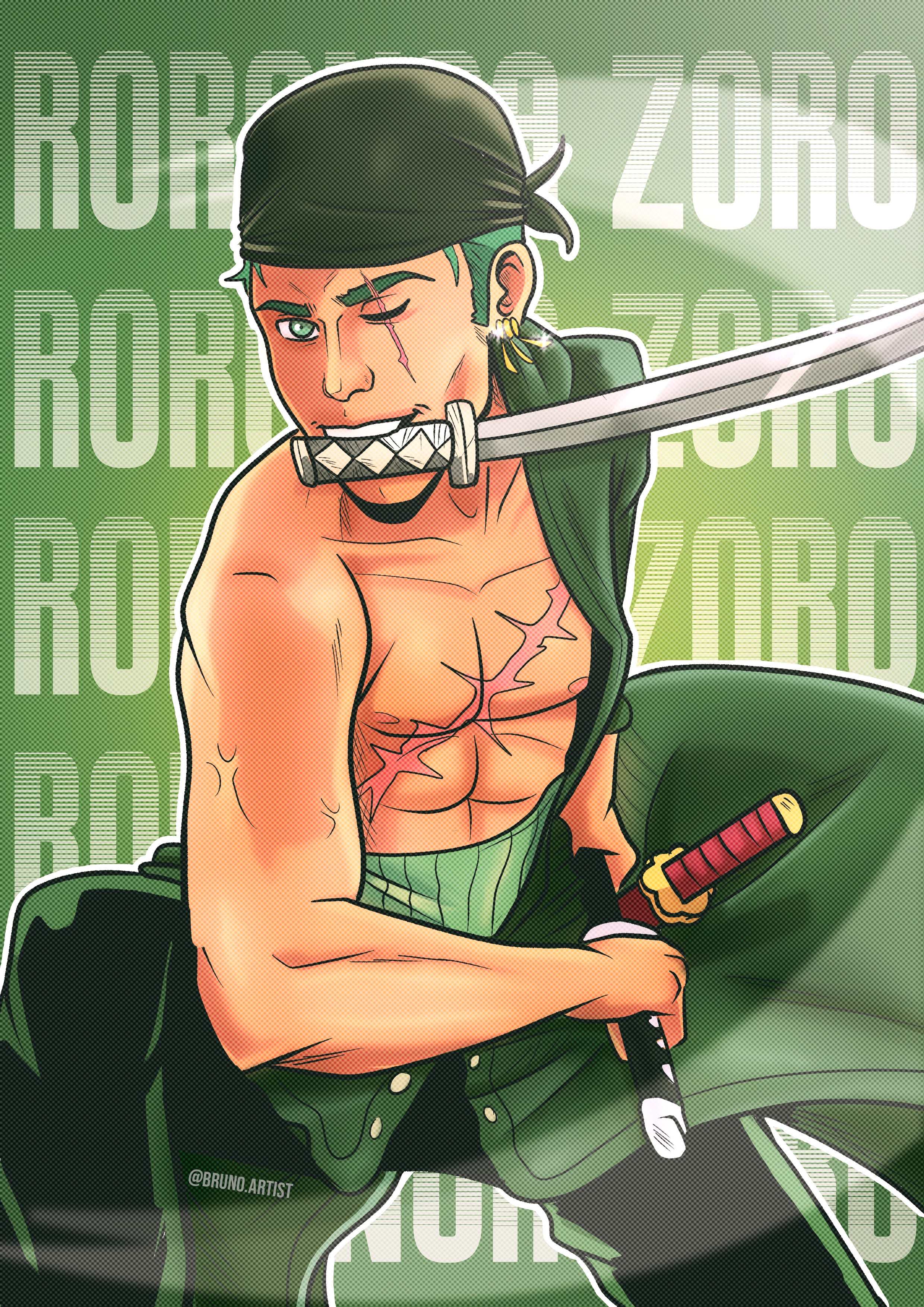 Roronoa Zoro posters by frankro on DeviantArt