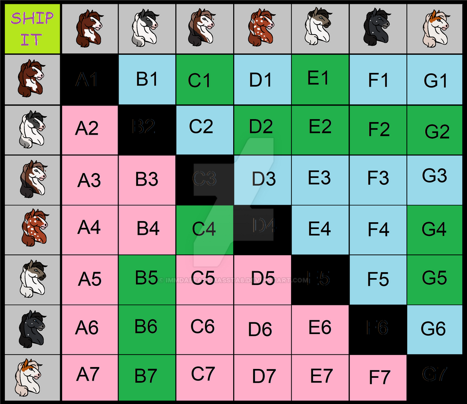 Breeding Grid Horse Breeding Grid (OPEN) by Immdabeastmassta8 on DeviantArt