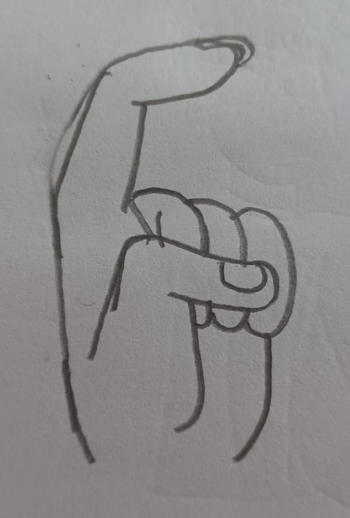 Old Hand Gesture drawing by ThePurgatorian on DeviantArt