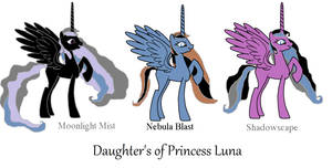Alicorn Adoptables-Luna's Daughters-All 5 Points!