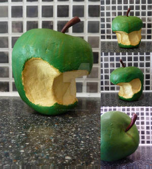 Half eaten apple