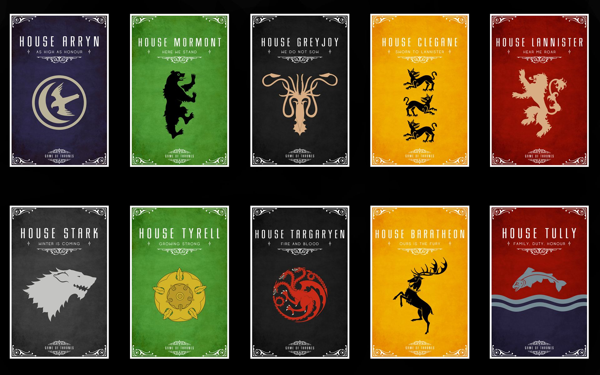 Game Of Thrones Houses By Dzadze On Deviantart