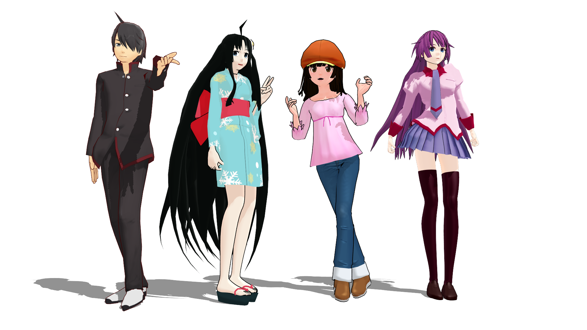 mmd Bakemonogatari models download by Ramos0984 on DeviantArt
